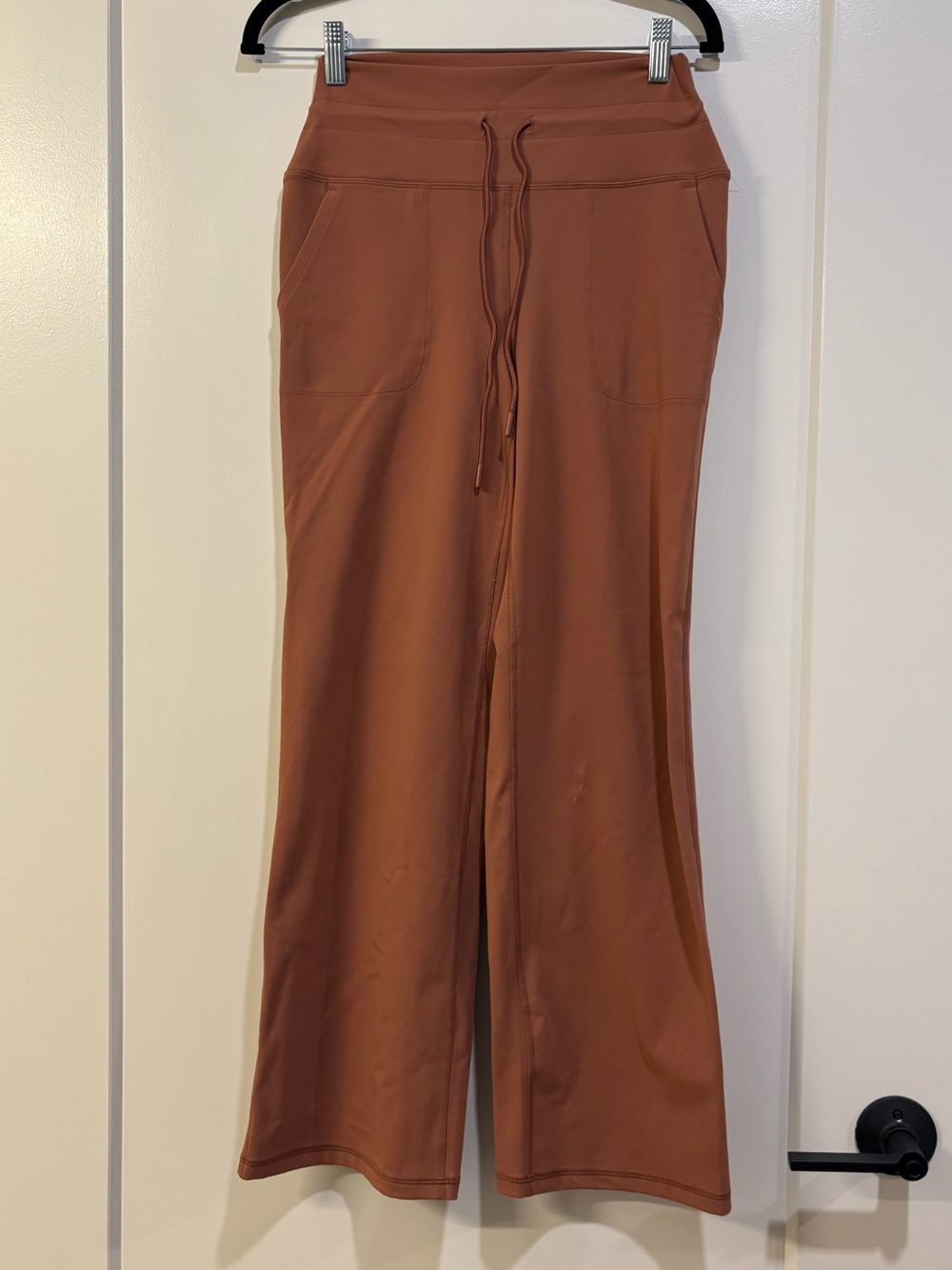 Avalanche Rust Brown Women's Wide-Leg Drawstring Pants Size Medium